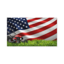 Patriotic Lawn Care – Amerikaanse vlag- en grasmaa