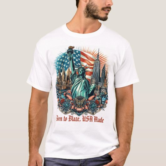 Patriotic Liberty Blaze T-shirt - Verenigde Staten (Voorkant)