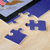 Patriotic Liberty Minuteman with Defense Emblem Legpuzzel (Zijkant)
