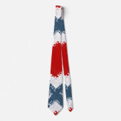 Patriotic Liberty Square Red White & Blue Stropdas (Voorkant)