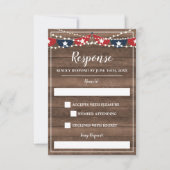 Patriotic Lights Lijst - Vierde bannerreactie van RSVP Kaartje (Voorkant)