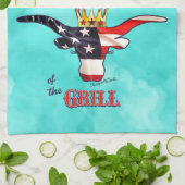 Patriotic Longhorn Koe Kitchen Towels Theedoek (Gevouwen)