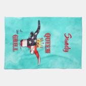 Patriotic Longhorn Koe Kitchen Towels Theedoek (Horizontaal)