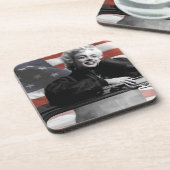 Patriotic Marilyn Bier Onderzetter (Linkerzijde)