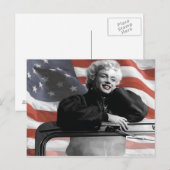 Patriotic Marilyn Briefkaart (Voorkant / Achterkant)