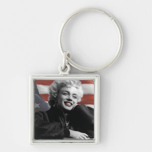 Patriotic Marilyn Sleutelhanger