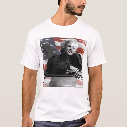 Patriotic Marilyn T-shirt (Voorkant)