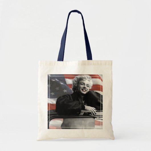 Patriotic Marilyn Tote Bag (Voorkant)
