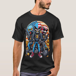 Patriotic Masked Biker Gang T-shirt
