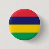 Patriotic Mauritius Flag Ronde Button 3,2 Cm (Voorkant)