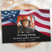 Patriotic Memorial USA American Flag Funeral Gastenboek