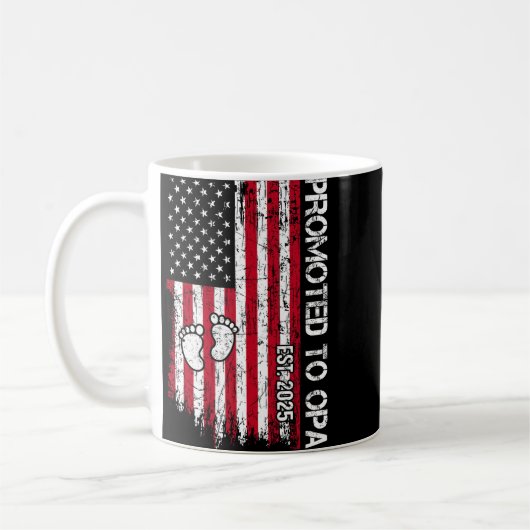 Patriotic Mens Promoted To Opa Est 2025 First Time Koffiemok (Links)