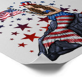 Patriotic Mermaid Poster (Hoek)