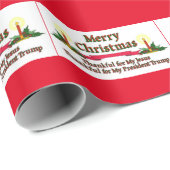 Patriotic Merry kerst Cadeaupapier (Rol Hoek)