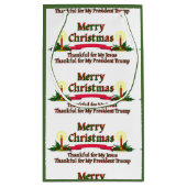 Patriotic Merry kerst Klein Cadeauzakje (Achterkant)