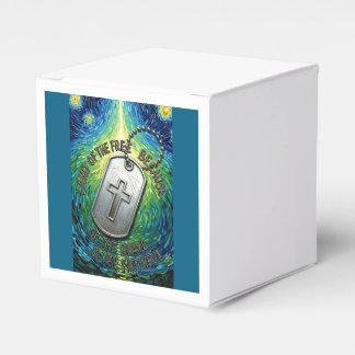 Patriotic Military Christian Dog Tag Free Land Bedankdoosjes