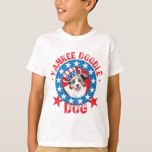 Patriotic Miniature American Shepherd T-shirt
