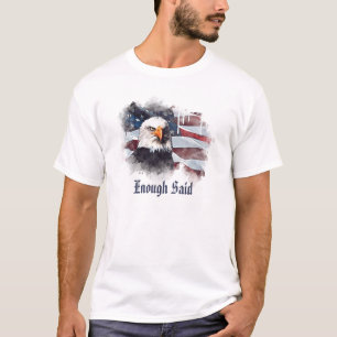 *~* Patriotic Modern American Eagle Head Vlag VS T-shirt
