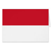 Patriotic Monaco Flag (Voorkant Horizontaal)
