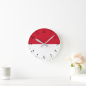 Patriotic Monaco Flag Ronde Klok (Huis)