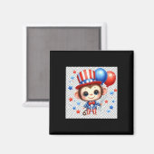 Patriotic Monkey Sticker Magneet (Voorkant / Achterkant)