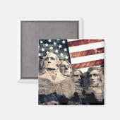 Patriotic Mount Rushmore Magneet (Voorkant / Achterkant)