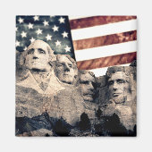 Patriotic Mount Rushmore Magneet (Voorkant)