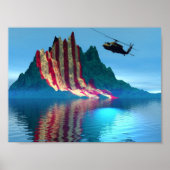 Patriotic Mountain Poster (Voorkant)