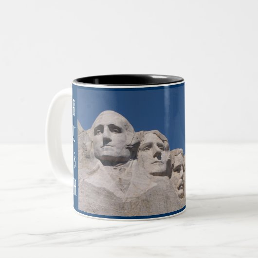 Patriotic Mt. Rushmore Mok (Voorkant links)
