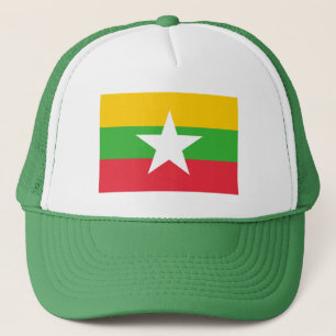 Patriotic Myanmar Flag Trucker Pet