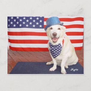 Patriotic Myrtie Briefkaart