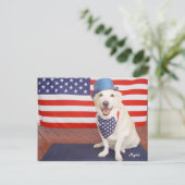 Patriotic Myrtie Briefkaart (Staand voorkant)