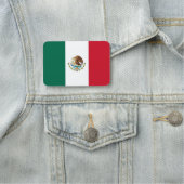 Patriotic name tag with flag of Mexico (In situ)