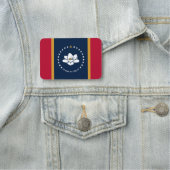 Patriotic name tag with flag of Mississippi, USA (In situ)