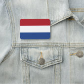 Patriotic name tag with flag of Netherlands (In situ)