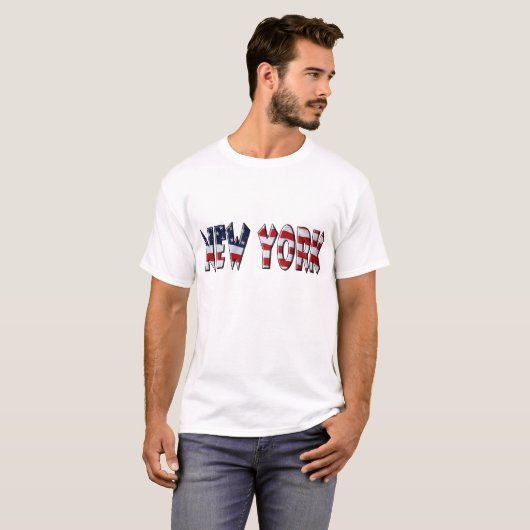 Patriotic New York T-shirt (Voorkant volledig)