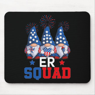 Patriotic Nurse ER Squad Gnomes 4 juli Verenigde S Muismat