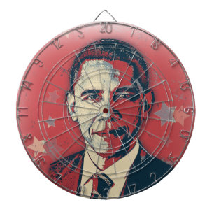 Patriotic Obama Pop Art Dart Board Dartbord