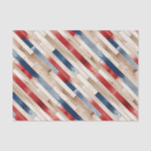 Patriotic Painted Planks Tissuepapier (Voorkant)