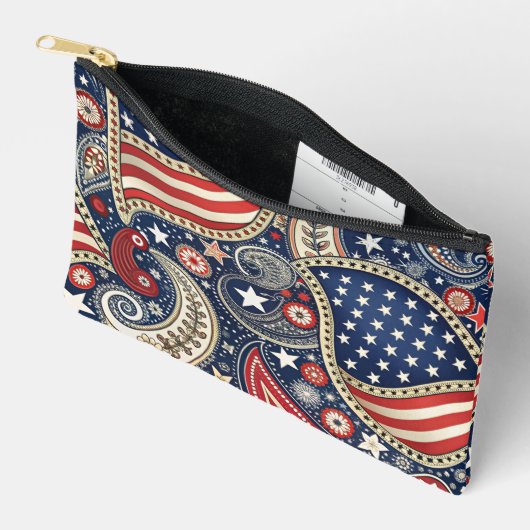 Patriotic Paisley Etui (Open)