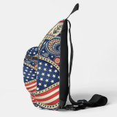 Patriotic Paisley Sling Bag (Rechts)