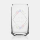 Patriotic Panda Anemone Baby shower Blikvorm Glas (Achterkant)
