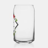 Patriotic Panda Anemone Baby shower Blikvorm Glas (Links)