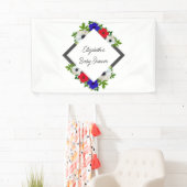 Patriotic Panda Anemone Baby shower Spandoek (Insitu)