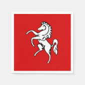 Patriotic paper napkins with flag of Kent, England Servet (Voorkant)