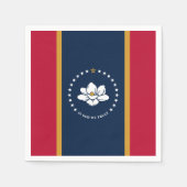 Patriotic paper napkins with flag of Mississippi Servet (Voorkant)
