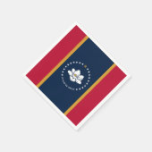 Patriotic paper napkins with flag of Mississippi Servet (Hoek)