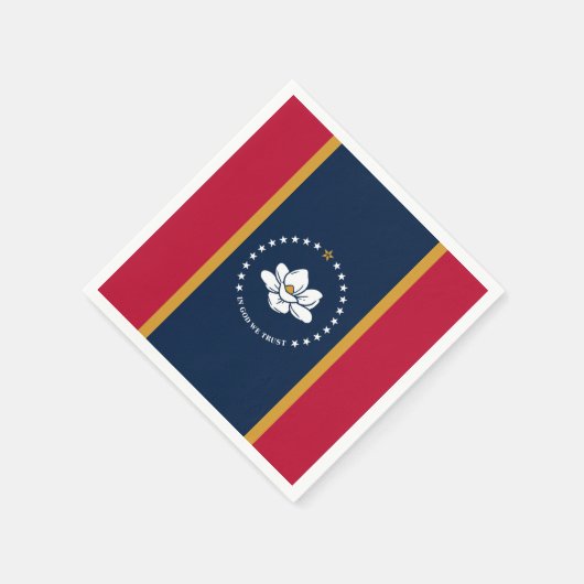Patriotic paper napkins with flag of Mississippi Servet (Hoek)