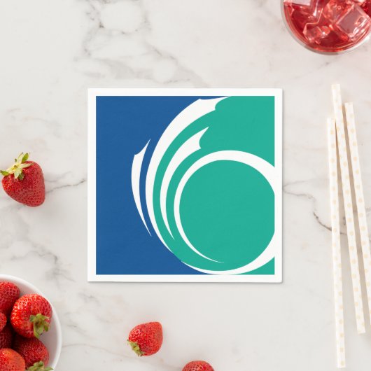 Patriotic paper napkins with flag of Ottawa Servet (Insitu)