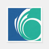 Patriotic paper napkins with flag of Ottawa Servet (Voorkant)